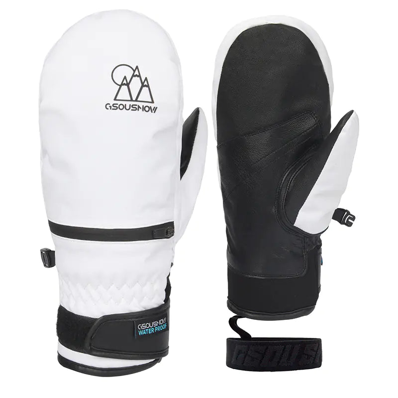 Waterproof Ski Gloves for Men and Women with Card Pocket