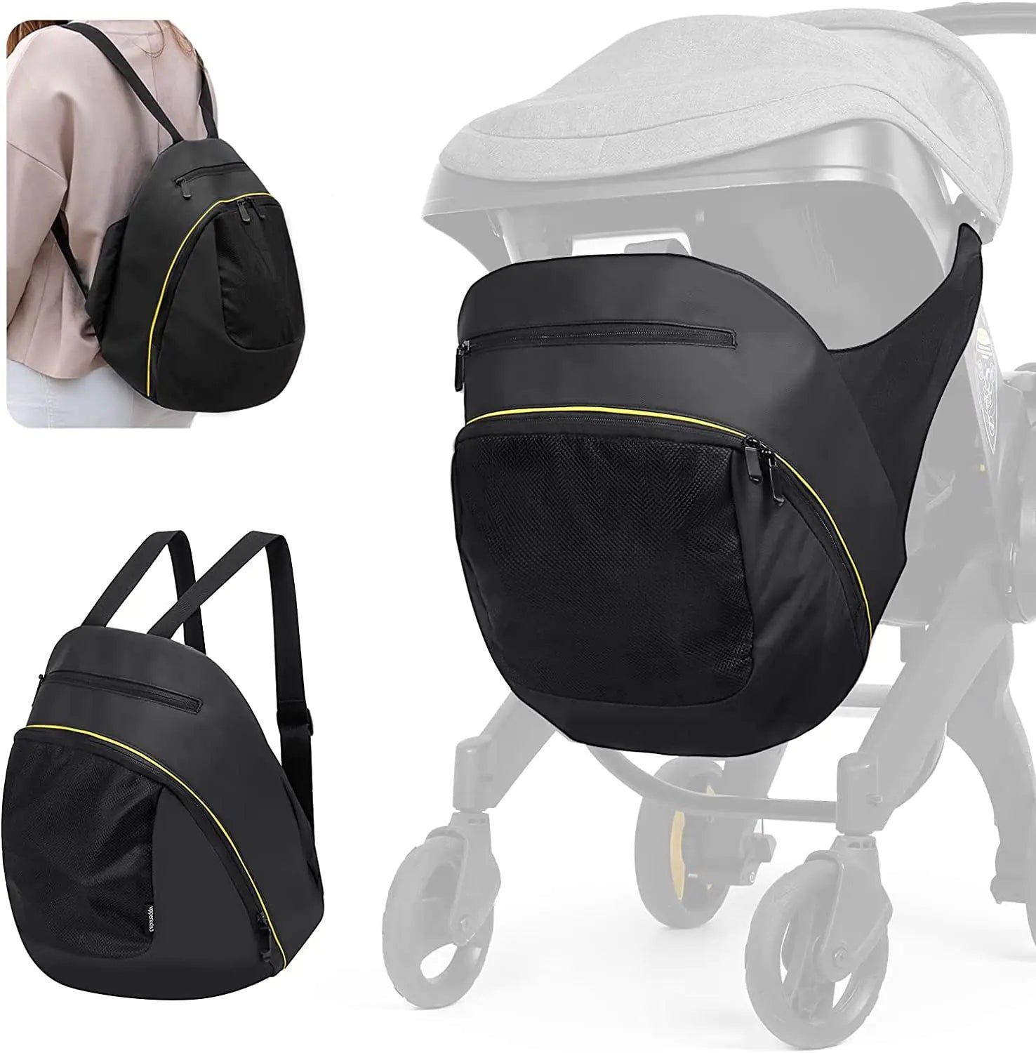 4-in-1 Baby Stroller Safety Seat Storage Bag