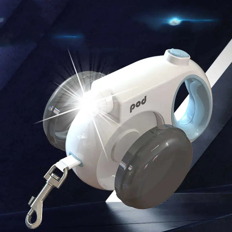 Multifunctional Dog Automatic Retractable Leash with Light